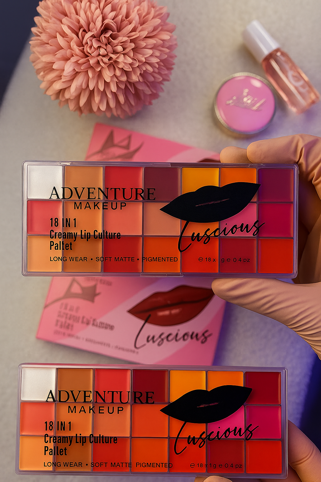 Palette à Lèvres Adventure – Luscious 18 in 1