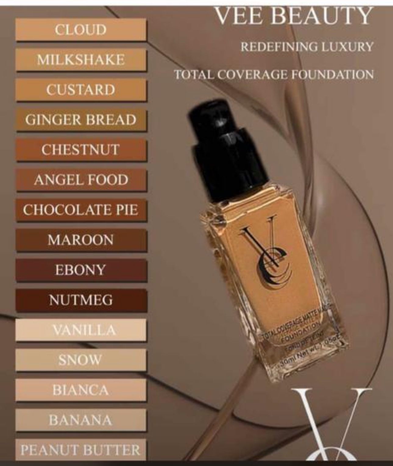 Fond de Teint Vee Beauty – Total Coverage