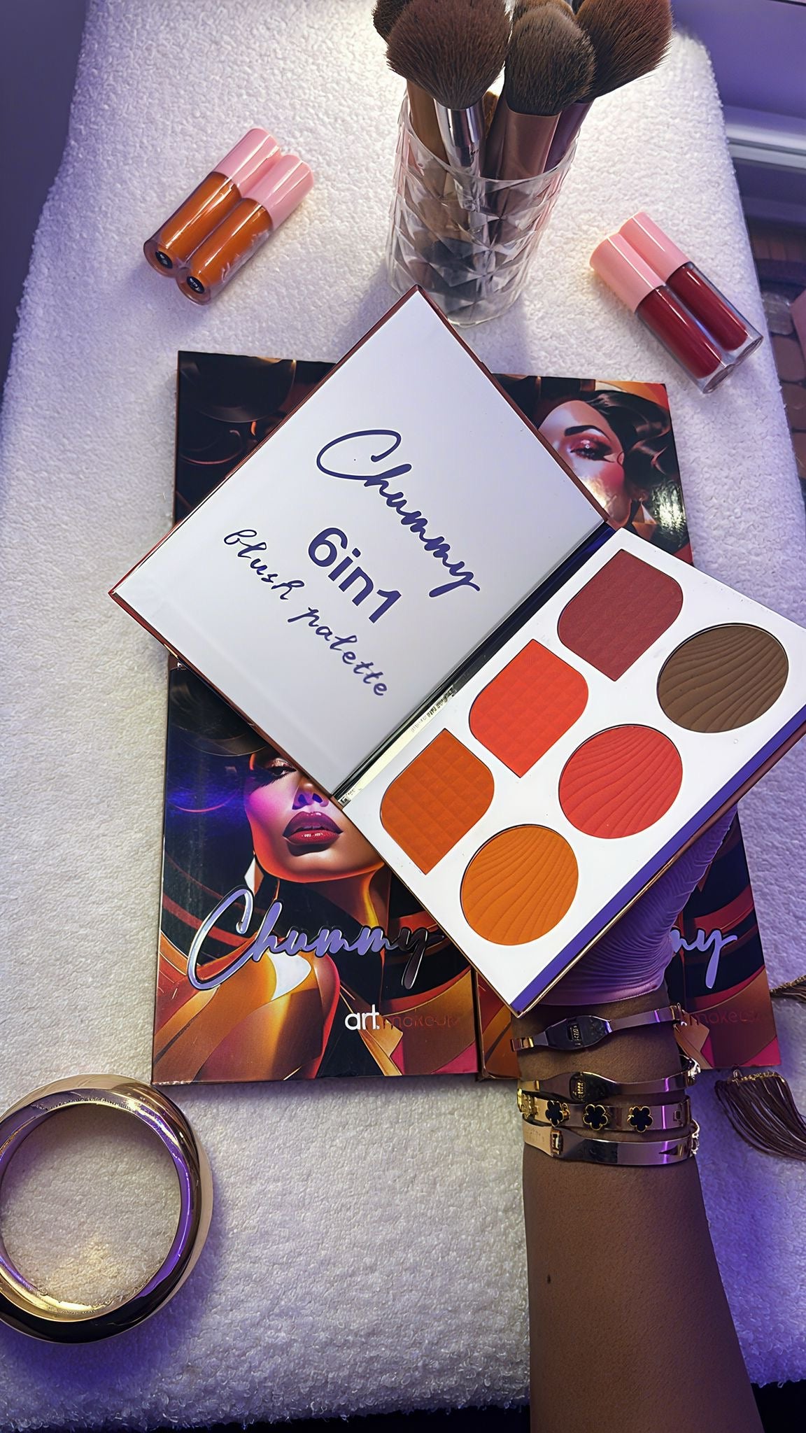 Blush chunny art makeup