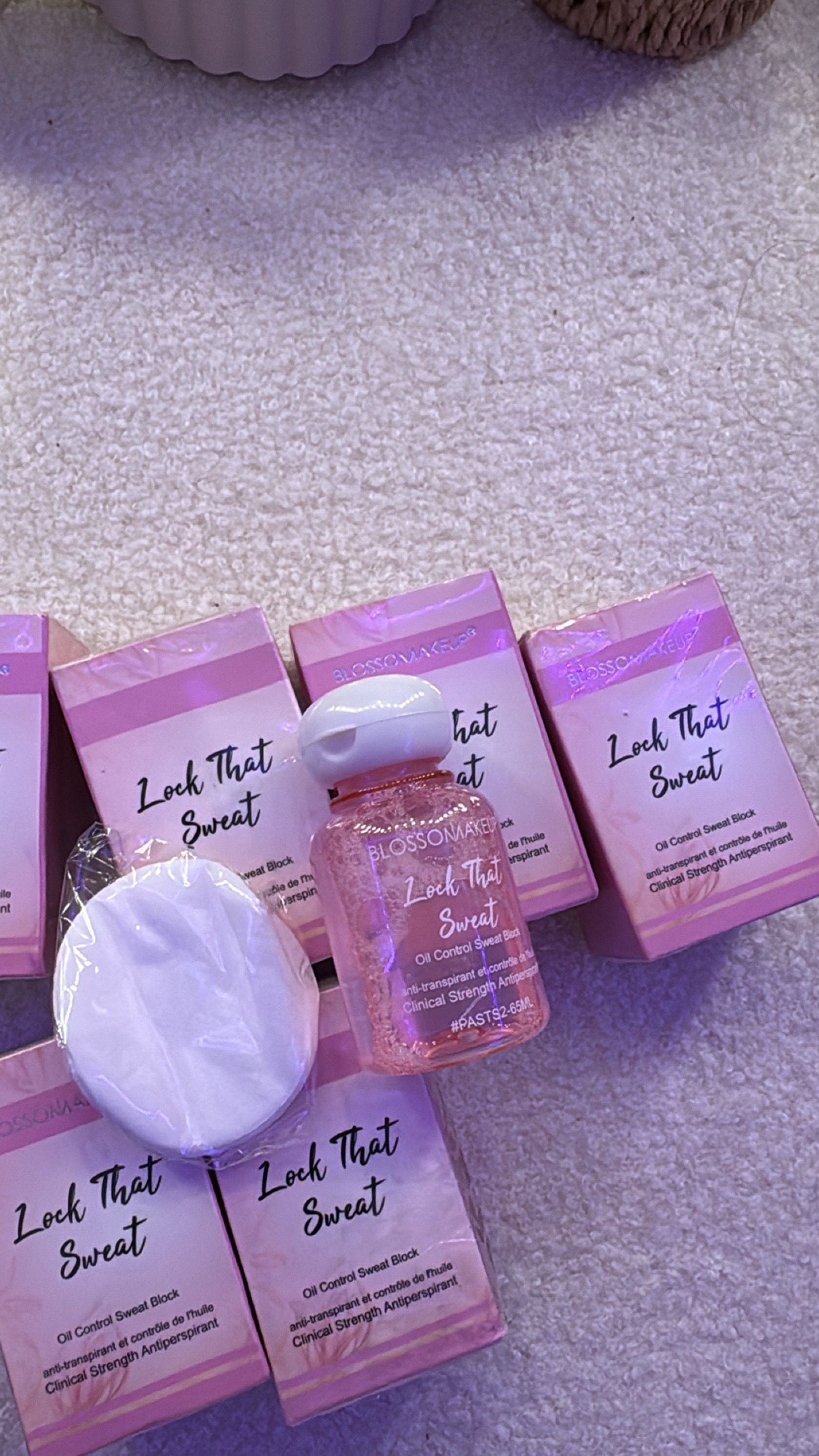 Anti transpirant lock that sweat