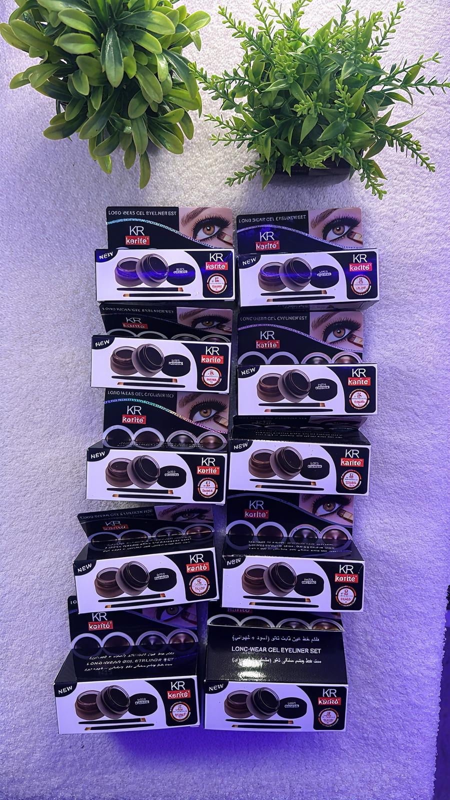 Gel karite eye-liner noir et marron