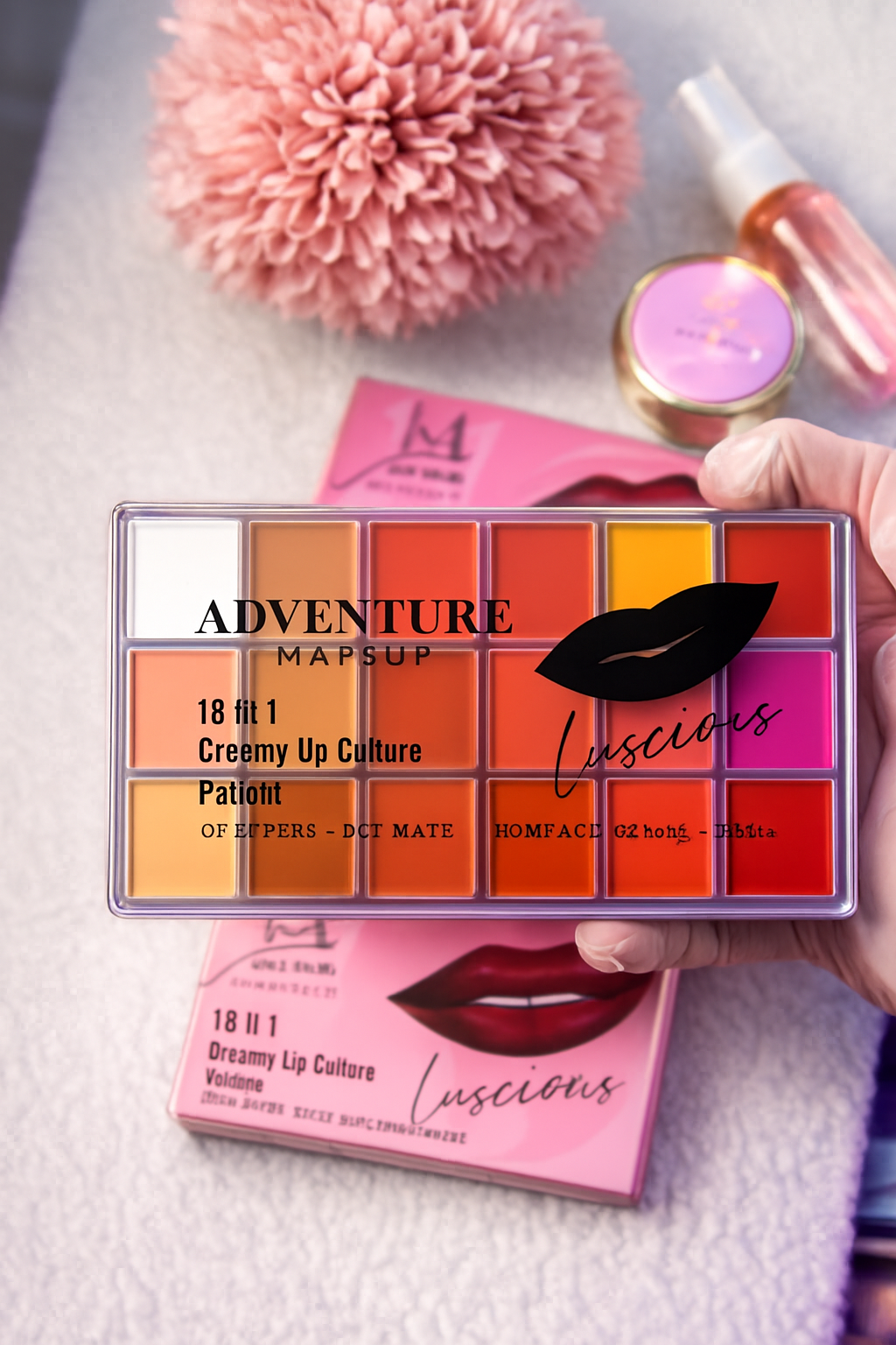 Palette à Lèvres Adventure – Luscious 18 in 1