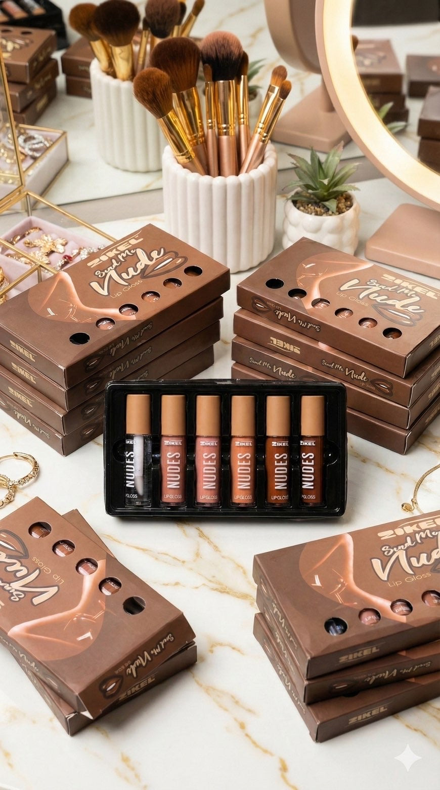 Pack de gloss nude Zikel